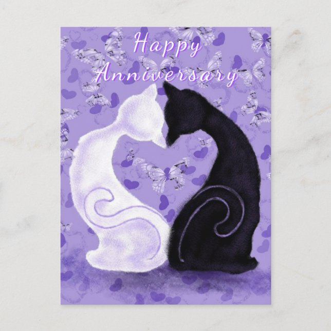Postale Carte d'anniversaire joyeuse - Beau amour (Devant)