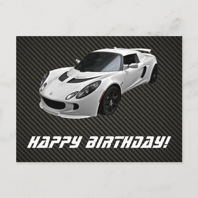 Postale Carte d'anniversaire Lotus Exige S personnalisable (Devant)