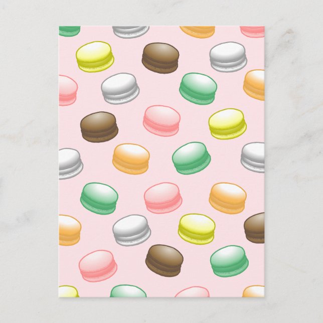 Postale Carte d'anniversaire Macarons Sweet 16 (Devant)