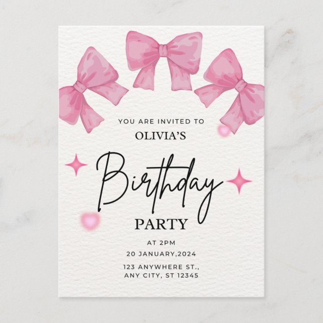 Postale Carte d'anniversaire mignonne (Devant)