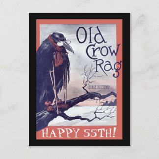 Postale Carte d'anniversaire Old Crow
