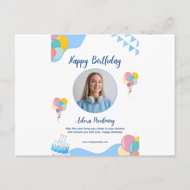 Postale Carte d'anniversaire - Parfaite pour la célébratio (Devant)