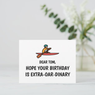 Postale Carte d'anniversaire personnalisée drôle sur le th