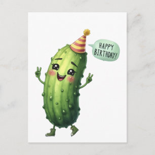 Postale Carte d'anniversaire Pickle Joyeux Anniversaire