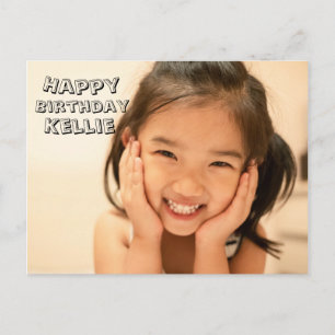 Postale Carte d'anniversaire pour elle belle photo spécial