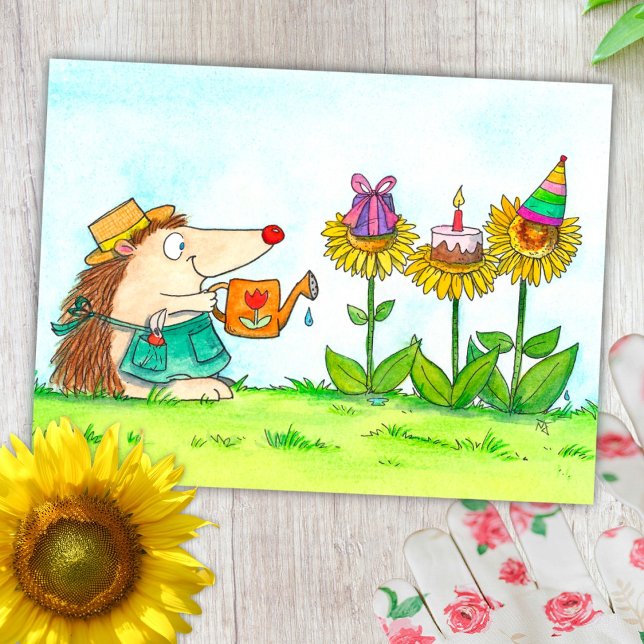 Postale Carte d'anniversaire pour jardinier  (Créateur téléchargé)