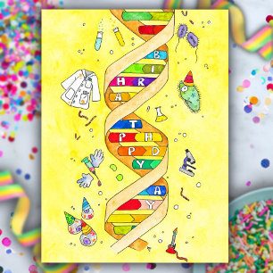 Postale Carte d'anniversaire pour les nerds de la science