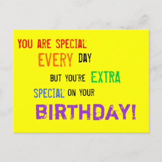 Postale Carte d'anniversaire pour les personnes spéciales