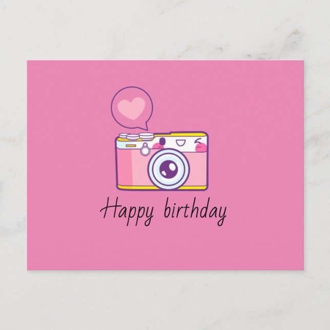 Postale Carte d'anniversaire simple et mignonne (Devant)