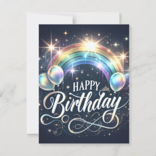Postale Carte d'anniversaire vibrante