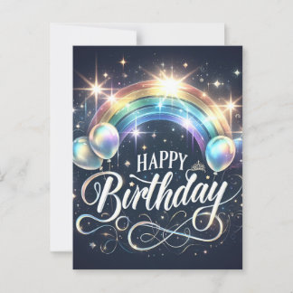 Postale Carte d'anniversaire vibrante