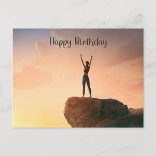 Postale Carte d'anniversaire Yoga Joie