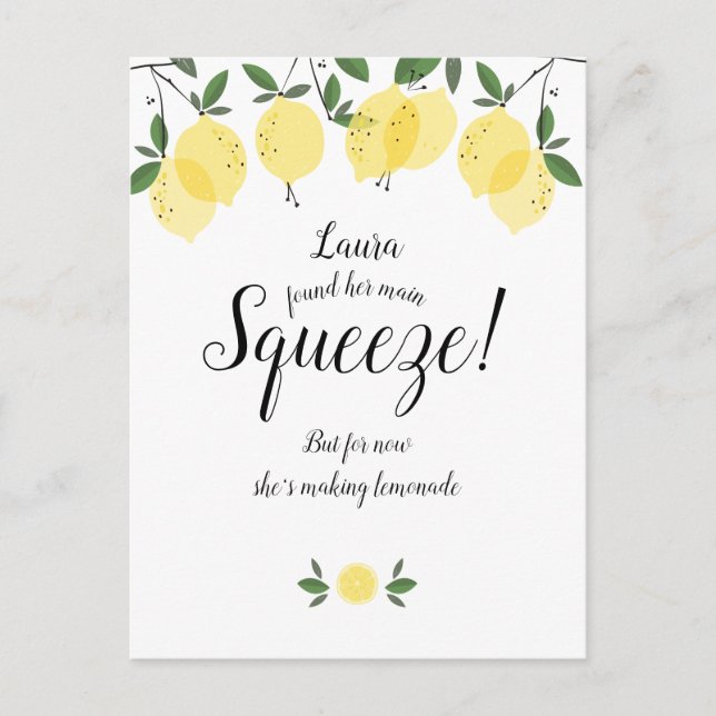 Postale Carte d'annonce de report de date de Baby Shower (Devant)