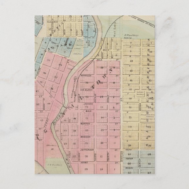 Postale Carte d'Anoka, comté d'Anoka, Minnesota (Devant)