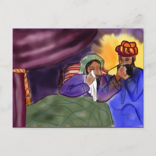 Postale Carte d'apprentissage de la vie juive : Vacances à