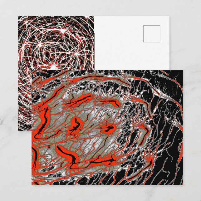 Postale Carte d'art en spirale (Devant / Derrière)