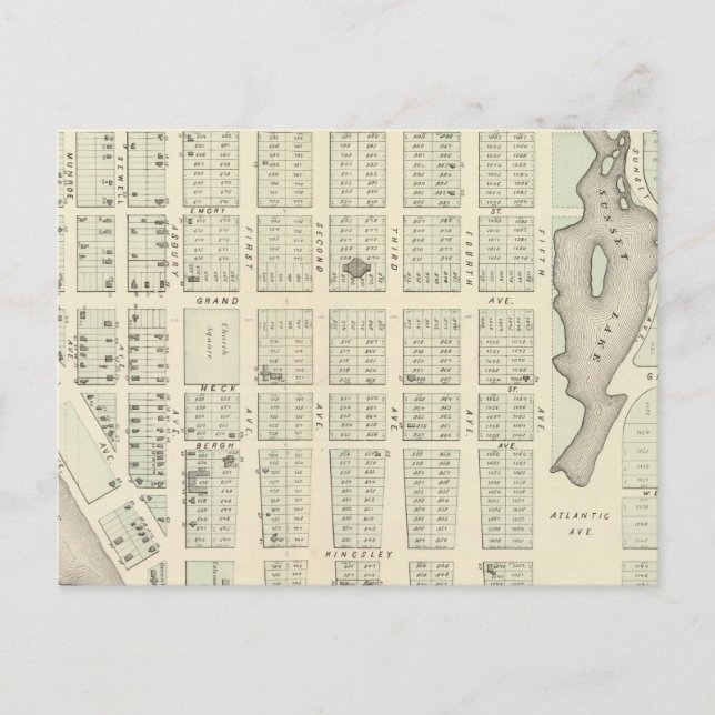 Postale Carte d'Asbury Park, comté de Monmouth, New Jersey (Devant)