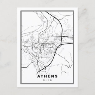 Postale Carte d'Athènes