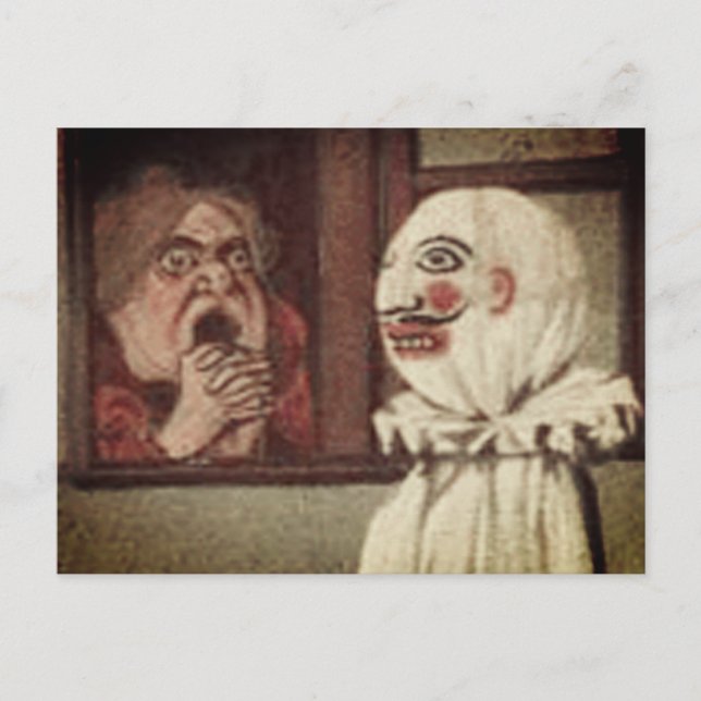 Postale Carte d'attention Halloween vintage (Devant)