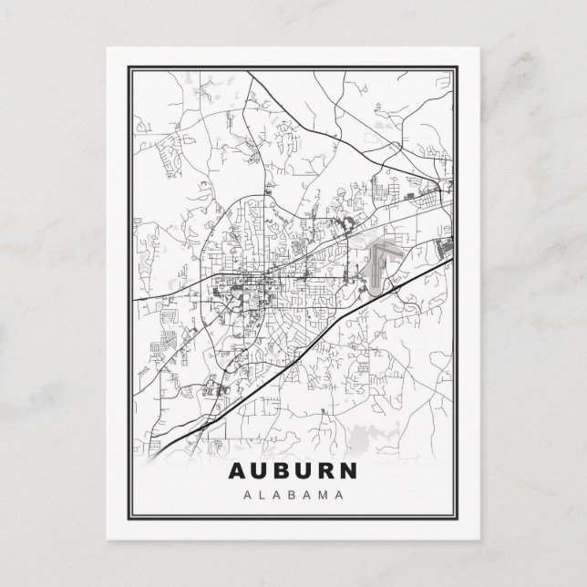 Postale Carte d'Auburn (Devant)