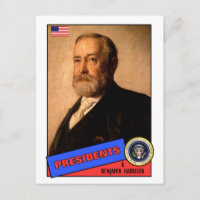 Carte de base-ball Benjamin Harrison