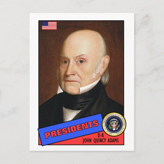 Postale Carte de base-ball John Quincy Adams (Devant)