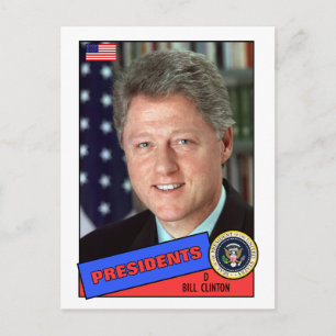 Postale Carte de baseball de Bill Clinton
