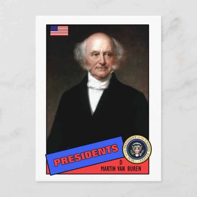 Postale Carte de baseball Martin Van Buren (Devant)