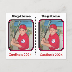 Postale Carte de baseball personnalisable