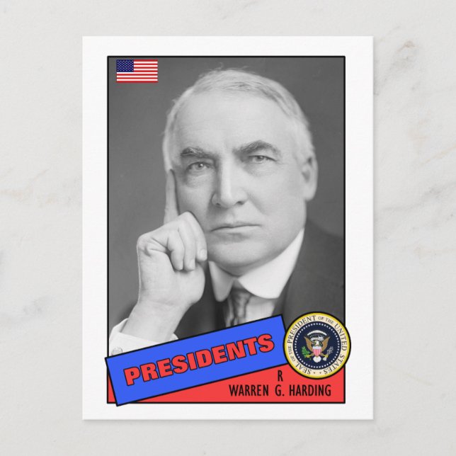 Postale Carte de baseball Warren G. Harding (Devant)