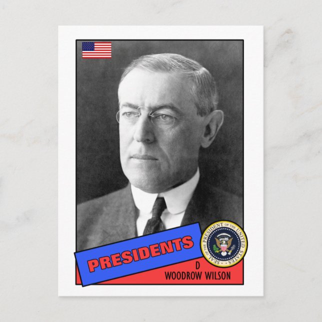 Postale Carte de baseball Woodrow Wilson (Devant)