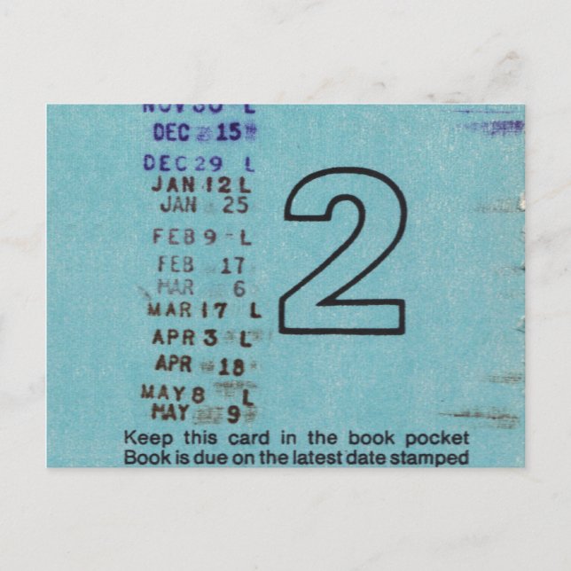 Postale Carte de bibliothèque publique Ilium no 2 (Devant)