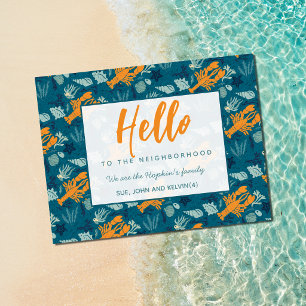 Postale Carte de Bienvenue pour Nouveau Voisin Carte de