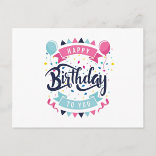 Postale Carte de Bonne Anniversaire