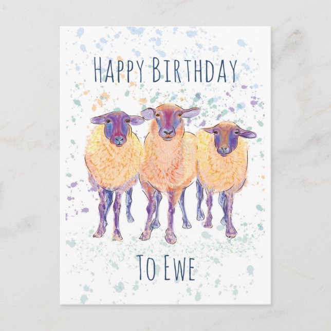 Postale Carte de Bonne Anniversaire à Toi (Devant)