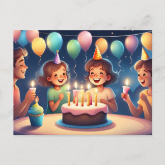 Postale Carte de bonne anniversaire pour votre bébé fille