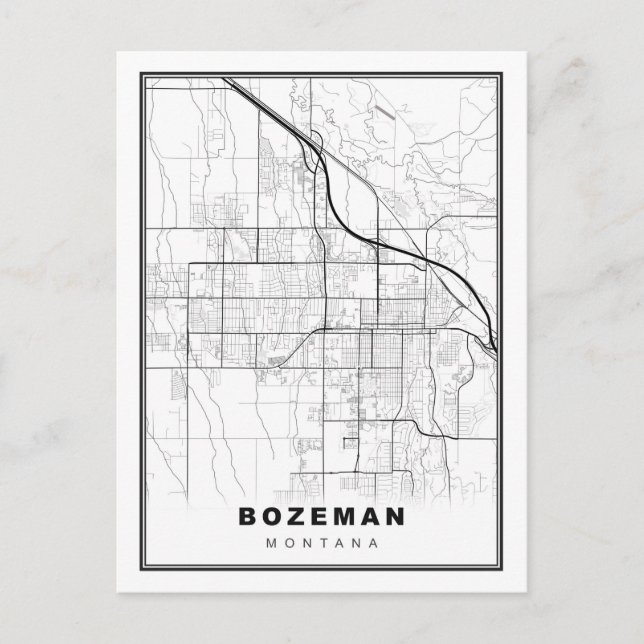 Postale Carte de Bozeman (Devant)