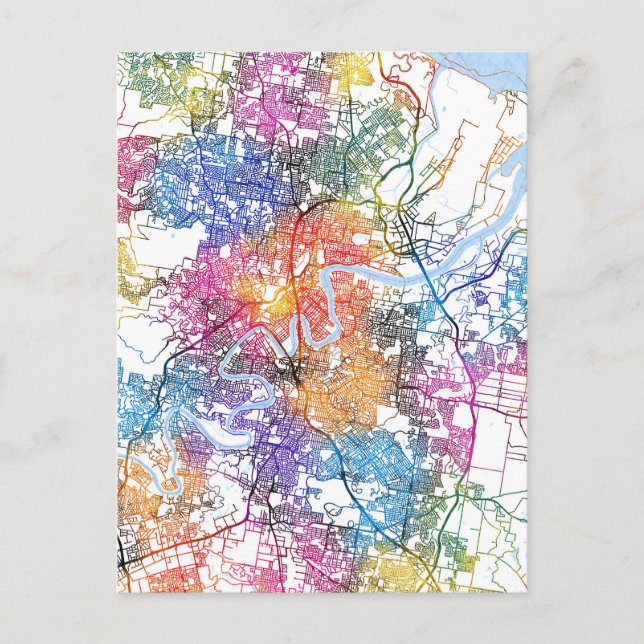 Postale Carte de Brisbane Australie (Devant)