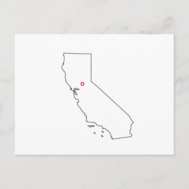 Postale Carte de Californie (Devant)