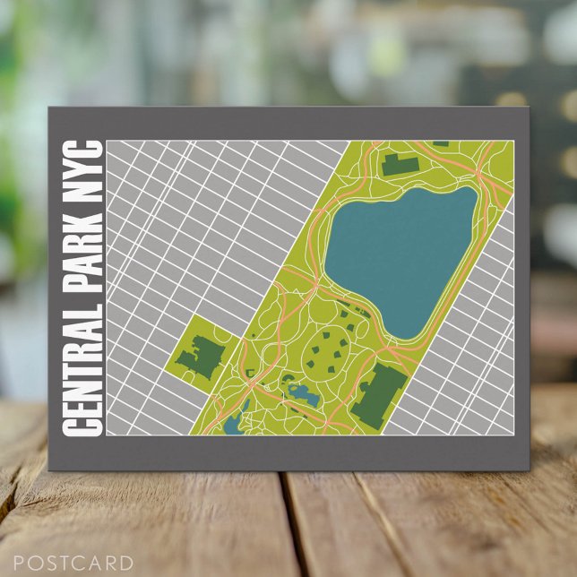 Postale Carte de Central Park moderne New York City (Custom Postcard)