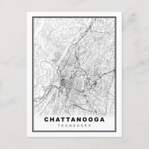 Postale Carte de Chattanooga