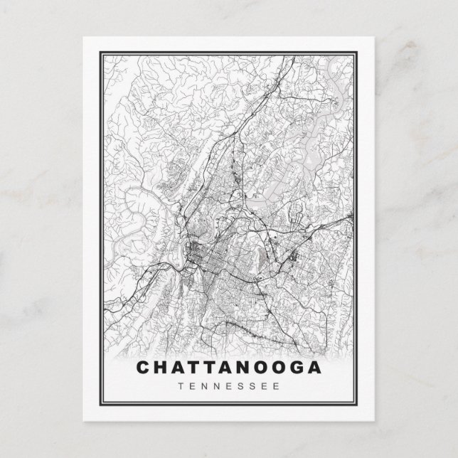Postale Carte de Chattanooga (Devant)