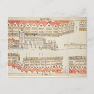 Postale Carte de Cheapside, Londres, 1585