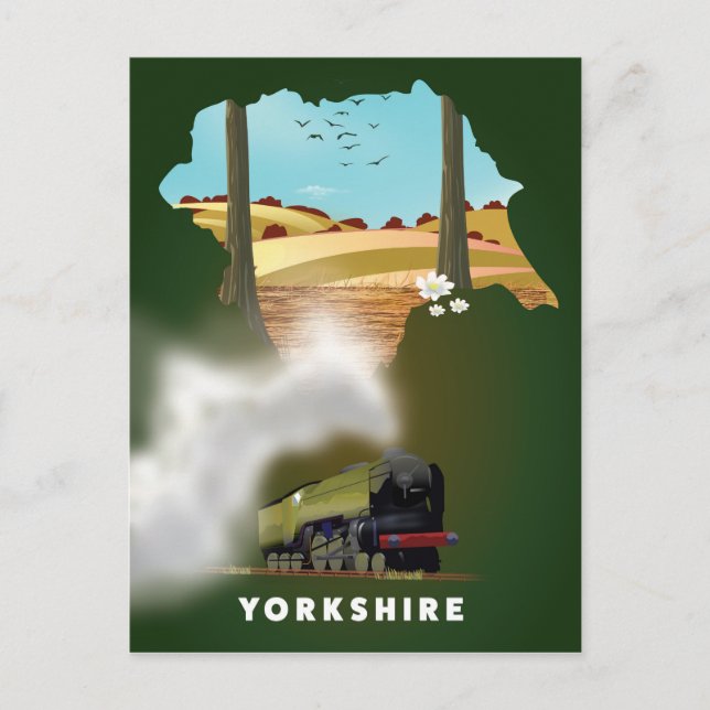 Postale carte de chemin de fer du Yorkshire impression de  (Devant)