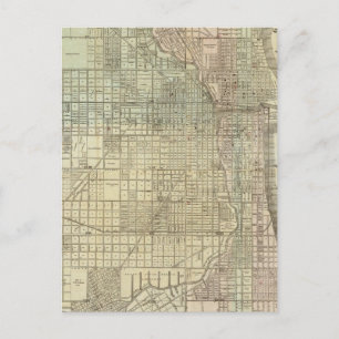 Postale Carte De Chicago