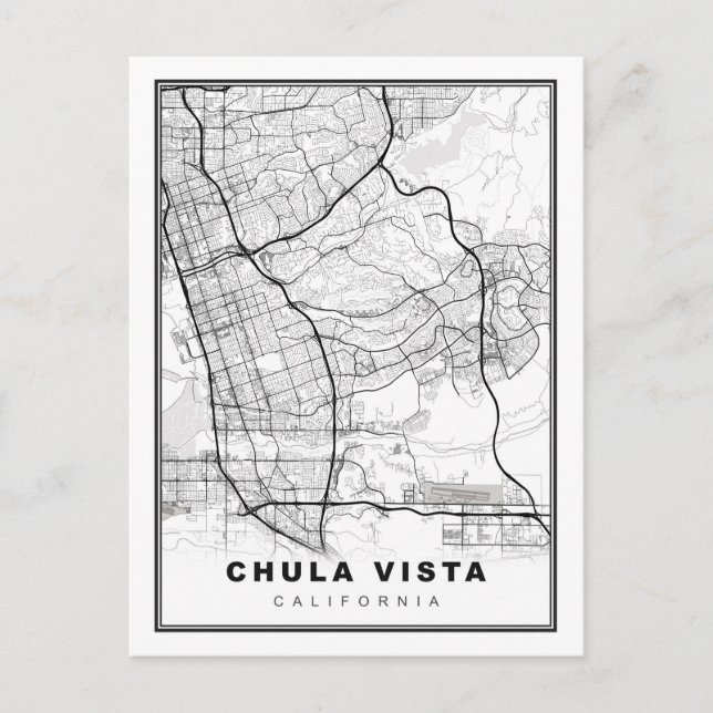 Postale Carte de Chula Vista (Devant)