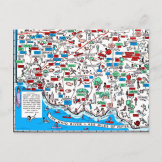 Postale Carte de Cincinnati Dayton Hamilton Circleville