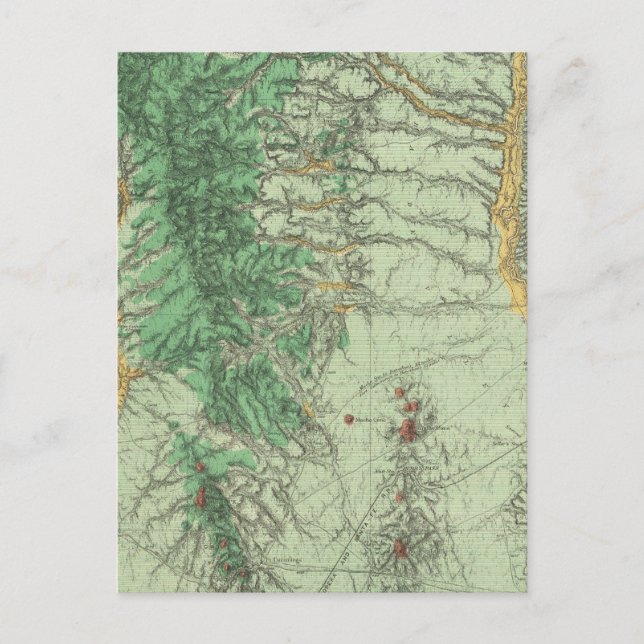 Postale Carte de classification des terres du sud-ouest du (Devant)