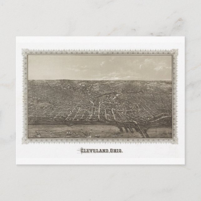 Postale Carte de Cleveland, Ohio (Devant)