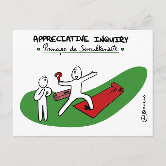Postale Carte de Coaching "AI - Principe de Simultanéité" (Devant)